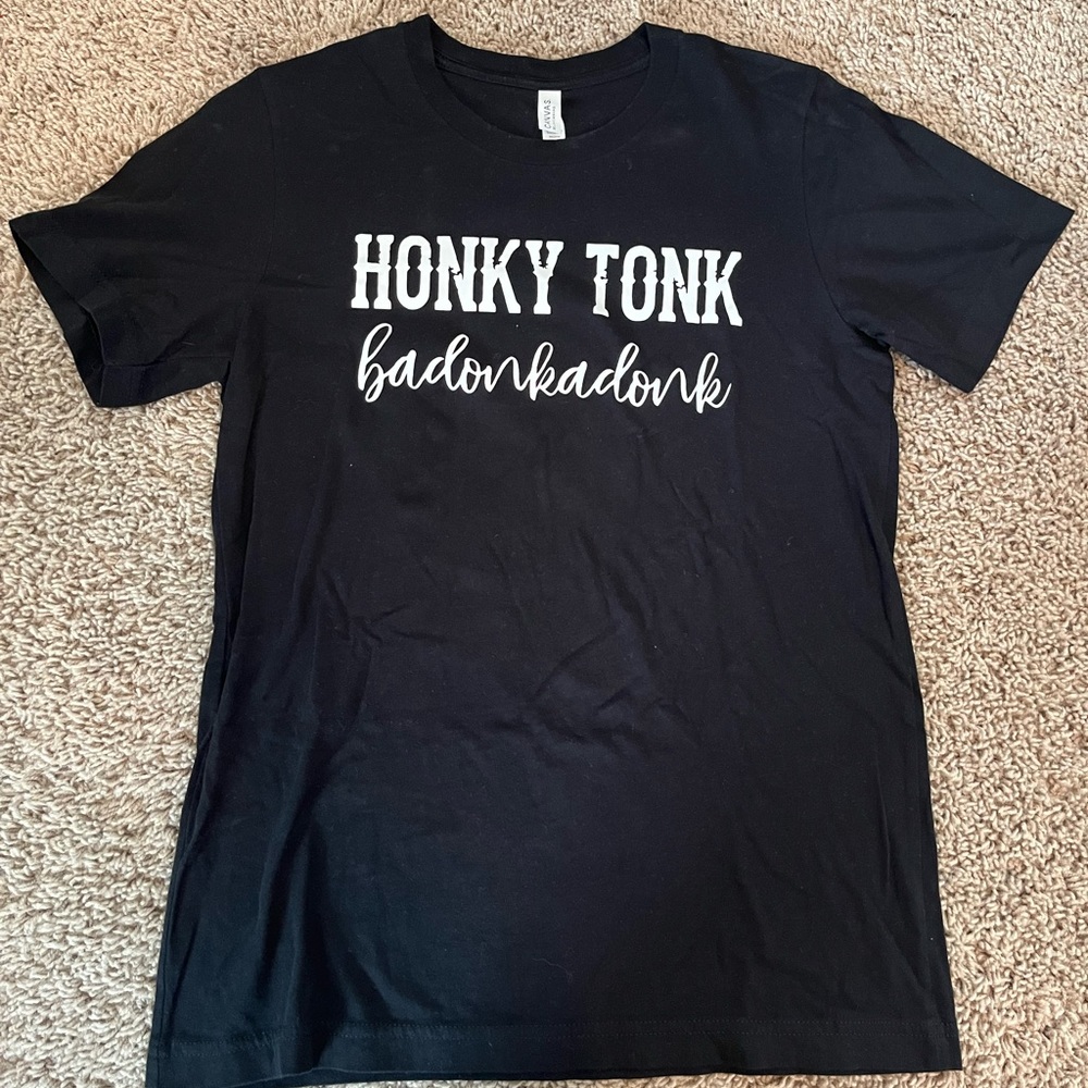 Black honky tonk badonkadonk tee